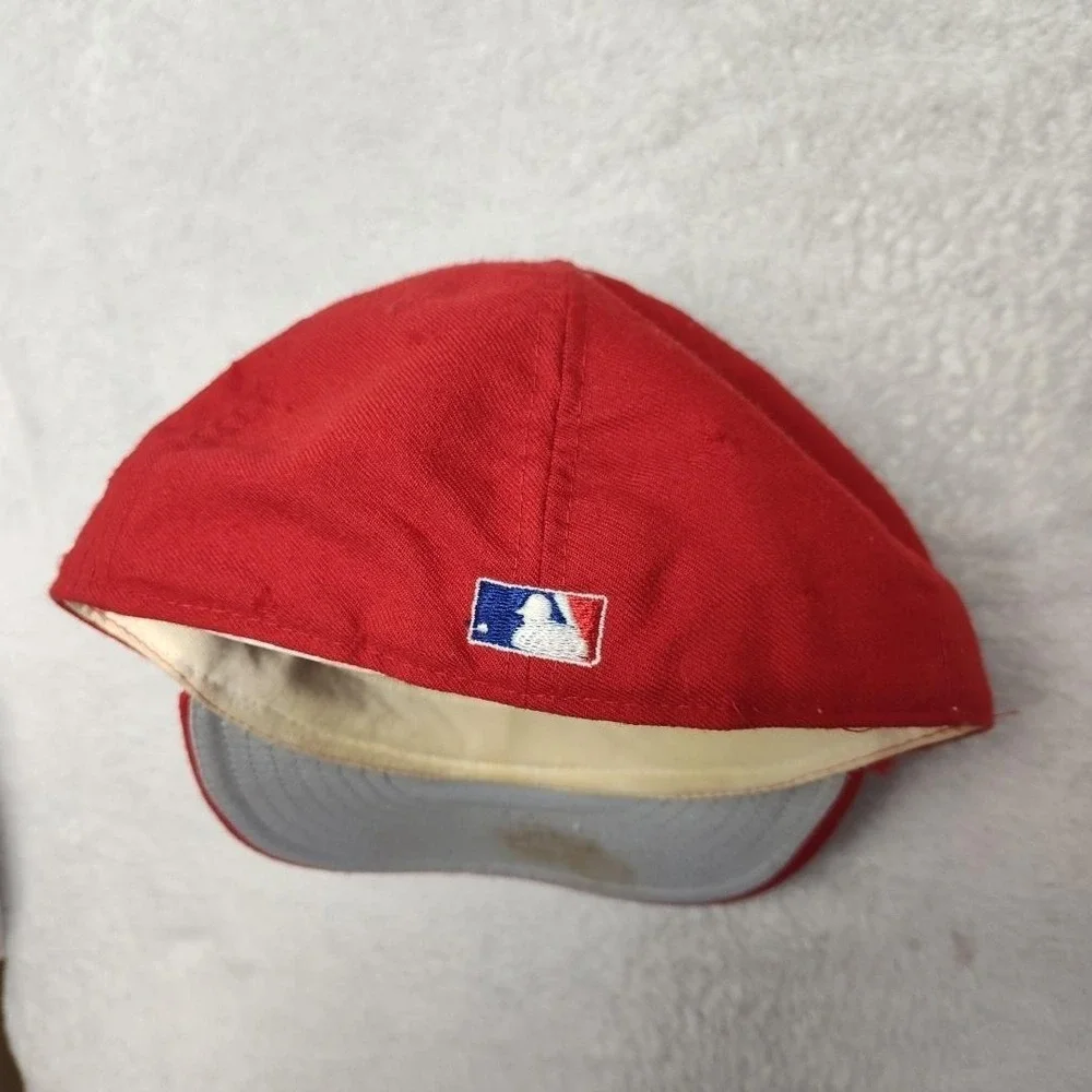 VTG Texas Rangers Fitted Hat 7 3/8 New Era 5950 Diamond Collection Pro Model USA